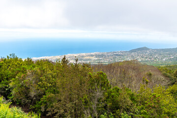 Fototapeta premium La Palma - Mirador de la Cumbre - Panoramablick über La Palma