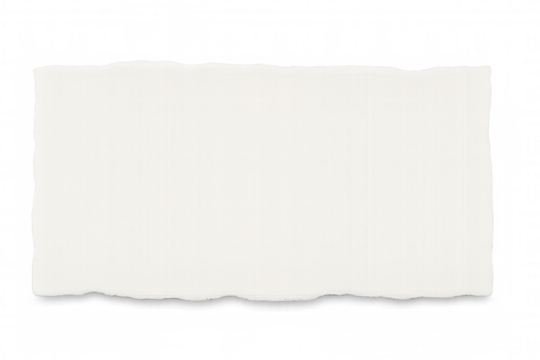 Ripped white paper fragment with transparent backdrop, ready for adding personalized notes or graphic design elements