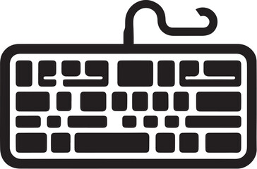 Keyboard icon. Computer keyboard tool
