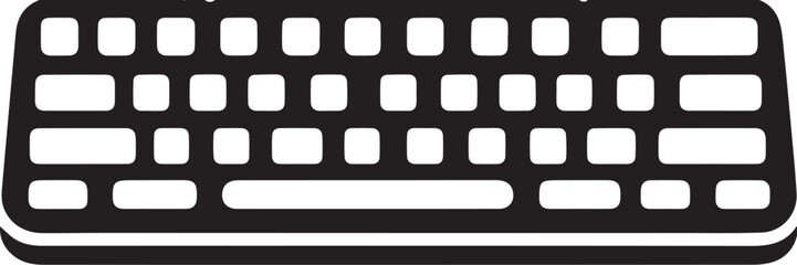 Keyboard icon. Computer keyboard tool