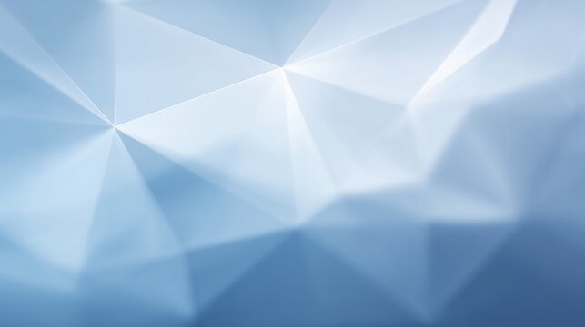 Abstract blue geometric background featuring a series of triangular shapes and gradients, creating a modern and dynamic visual effect for design projects and digital applications
