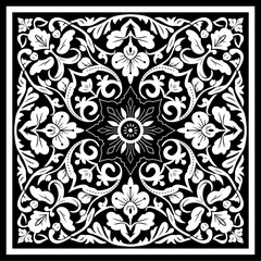 Luxury arabesque design with floral pattern. Arabesque ornament template. Can be used for background and wallpaper. Elegant and classic vector elements great for decoration.