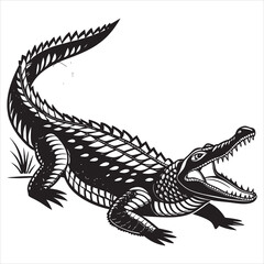 Printamerican-alligator-vector