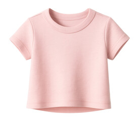 Pink baby tee with "angel" text.
