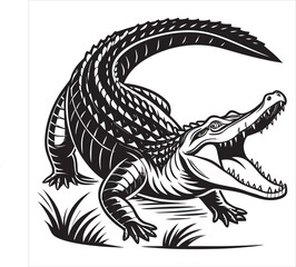 Printamerican-alligator-vector