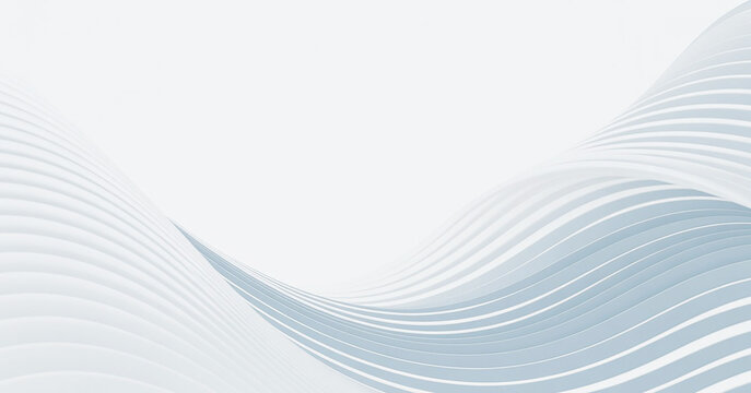 3D illustration of wavy, curved lines creating a sense of depth.
White and gray abstract background with organic, flowing patterns.