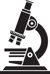 illustration of a microscope Line Art Vector