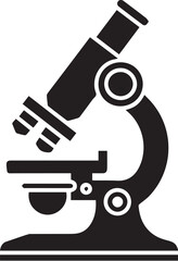 illustration of a microscope Line Art Vector