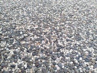 Close up pebbles in colors