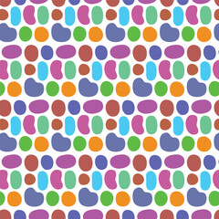 Colorful Pebble Arrangement A Repeating Geometric Composition