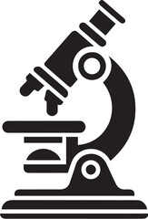 illustration of a microscope Line Art Vector