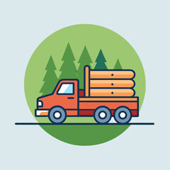 Naklejka premium Truck