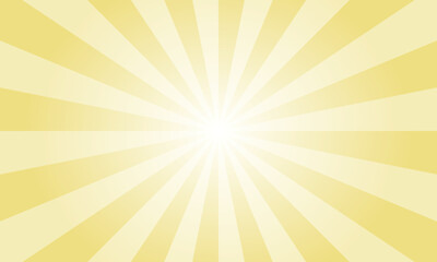 Flax Yellow Sunburst Background. Abstract Rays Texture Background. Sunburst Background with Yellow Rays. Vector Illustration.