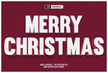 Obraz premium TEXT EFFECT MERRY CHRISTMAS