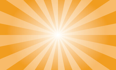 Gamboge Yellow Sunburst Background. Abstract Rays Texture Background. Sunburst Background with Yellow Rays. Vector Illustration.