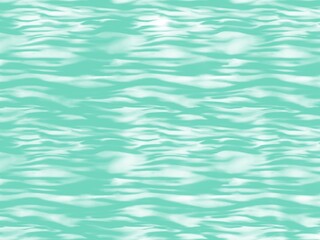 민트색 물결