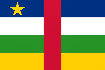The flag of the Central African Republic