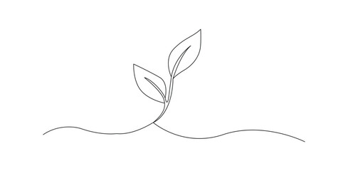 sprout,plant,grow flat icon for nature growth eco design vector graphic for sustainability