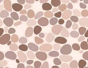 Abstract pattern of rounded shapes in muted earth tones