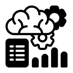Machine Learning Semi Solid Vector Icon