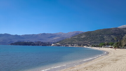 Obraz premium Beach in Budva at early summer.