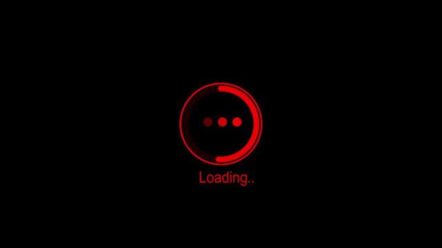 Minimal Loading Animation with Circular Progress Indicator