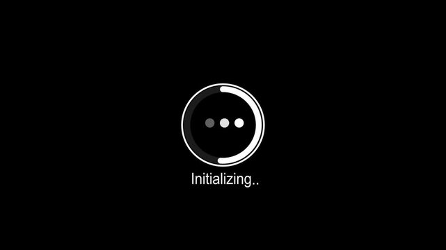 Minimal Circular Progress Bar Animation &ndash; Initializing UI Sequence