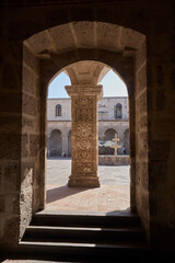 The Cloisters of the Company showcase elegant colonial architecture carved from white volcanic sillar. Once part of a Jesuit complex, these arcaded courtyards now blend history and art.