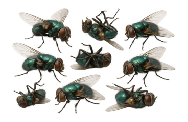 Dead large house flies.