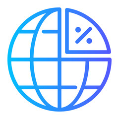 percentage gradient icon