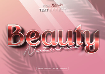 Beauty Natural Text Effect for Cosmetics and Beauty Products