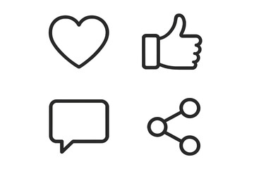 Obraz premium Digital icons representing emotions and interactions in social media contexts during modern connectivity