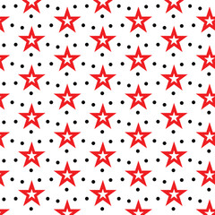 seamless pattern with star