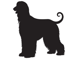 AFGHAN HOUND DOG SILHOUETTE