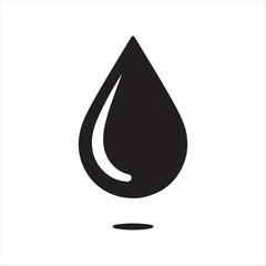 Fototapeta premium droplet silhouette line art logo design concept illustration