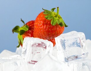 Strawberries and ice
