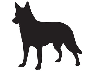 AUSTRALIAN KELPIE DOG SILHOUETTE