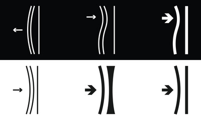 Elastic icon symbols. Vector illustration.