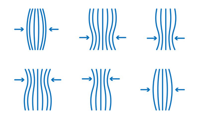 Elastic icon vector collection.