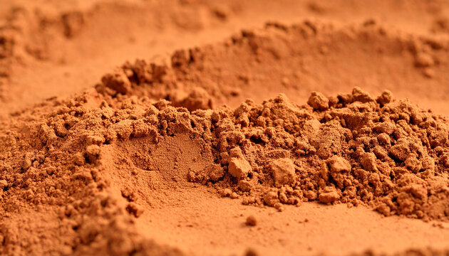 Natural bentonite or kaolin clay with fine earthy texture. Red annatto or rosehip powder. Iron oxide
