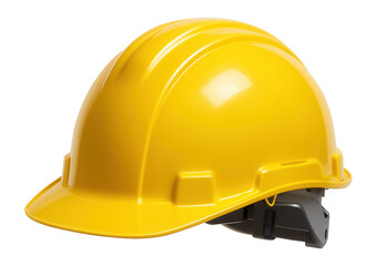 Fototapeta premium Yellow construction hard hat for safety gear.