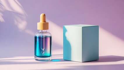 Elegant Glass Dropper Bottle with Wooden Lid