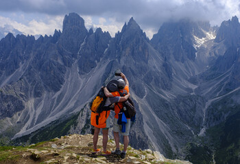 Mountains in Ramo di Rinbianco (SOIUSA), Sexten Dolomites, Italy