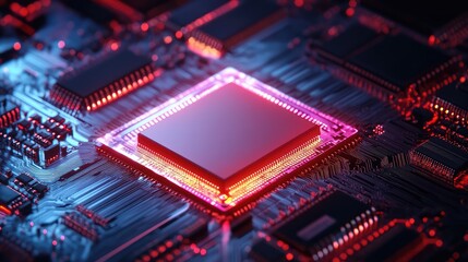 Obraz premium technology beaming ram chip