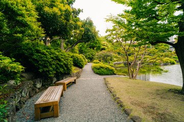Fototapeta premium Former Yasuda Garden in Tokyo, Japan