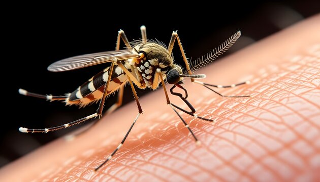 moustique sur une jambe