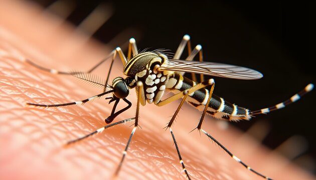 moustique sur un bras