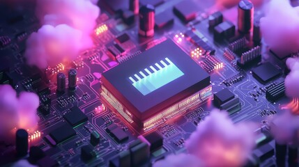 microchip emitting microcontroller