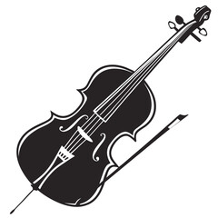 violin isolated on white