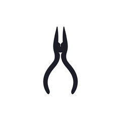 Precision Needle-Nose Pliers: A Dark Silhouette